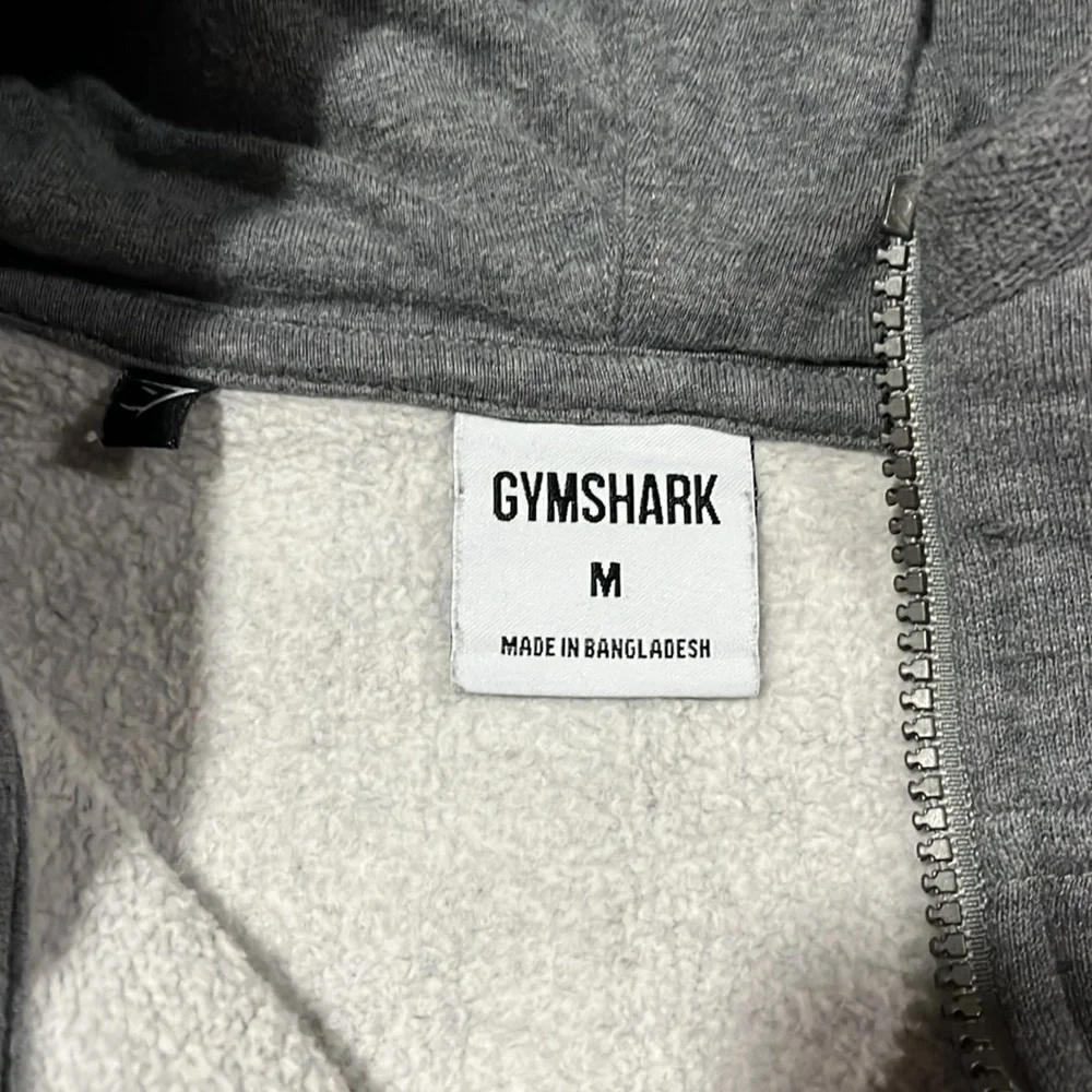 Gymshark Gray power zip up hoodie - Picture 6 of 7